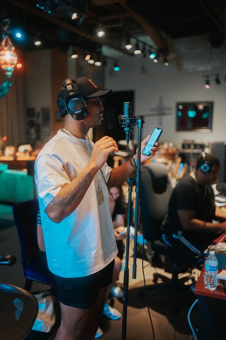 BRNDN recording at Studio 77